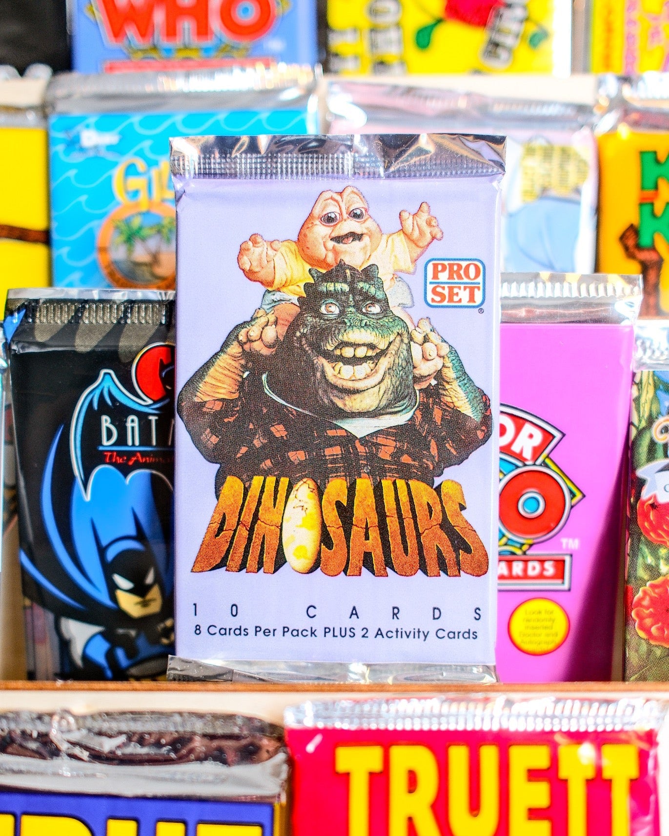Dinosaurs | Pro Set | 1992 | Trading Cards | 8 Cards & 2 Activity Cards