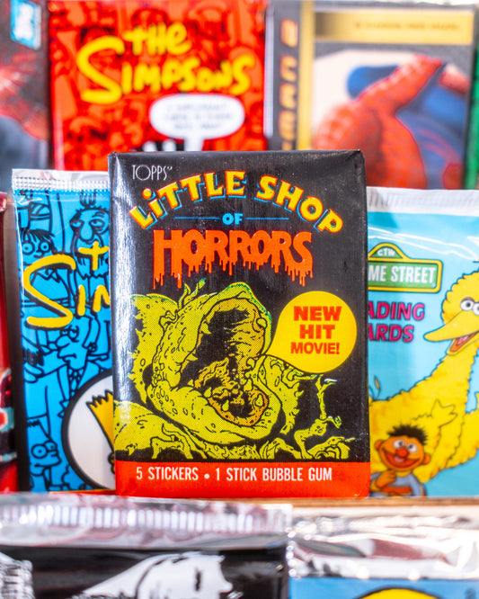 Little Shop Of Horrors | Topps | 1986 | 5 Stickers & 1 Bubble Gum