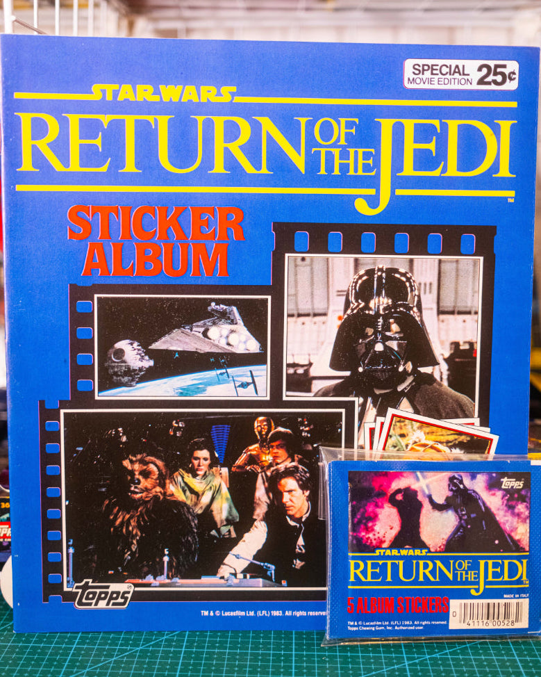 Star Wars Return Of The Jedi Unused Sticker Book & 4 x Sticker Packs