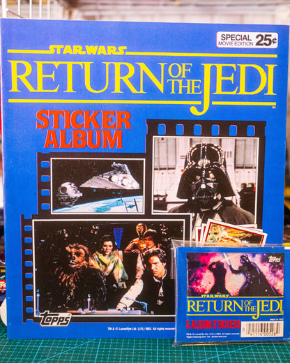 Star Wars Return Of The Jedi Unused Sticker Book & 4 x Sticker Packs