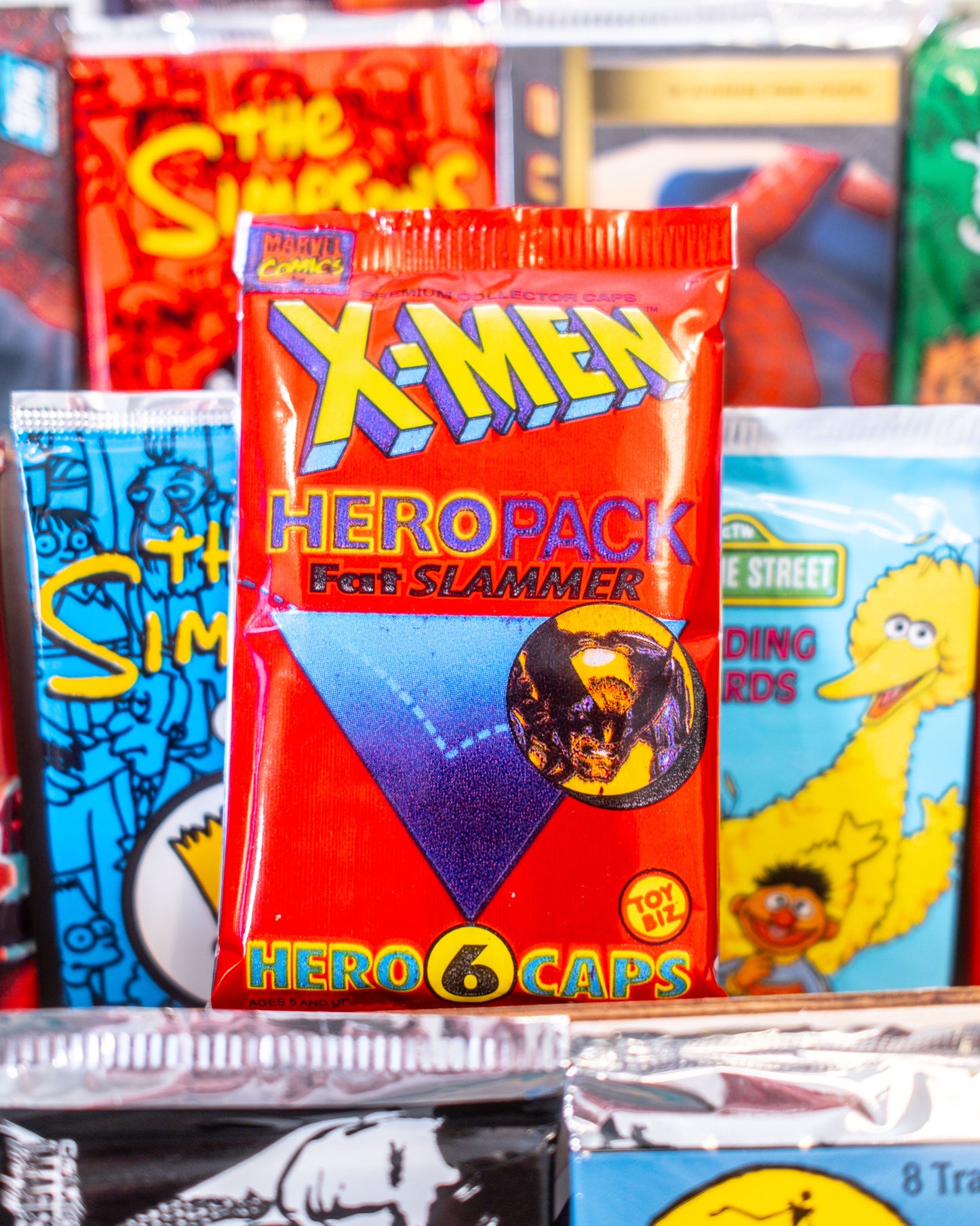 X-Men Hero Caps Pogs | Toy Biz | 1994 | 6 Milk Caps & 1 Fat Slammer